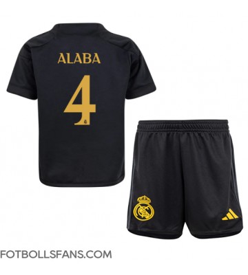 Real Madrid David Alaba #4 Replika Tredje Tröja Barn 2023-24 Kortärmad (+ Korta byxor)